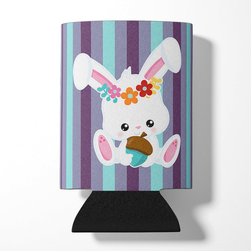 Bunny Rabbit Can or Bottle Hugger Cooler Sleeve for Standard 12 oz Cans, Insulated Foam Beer & Soda Can Hugger Reusable