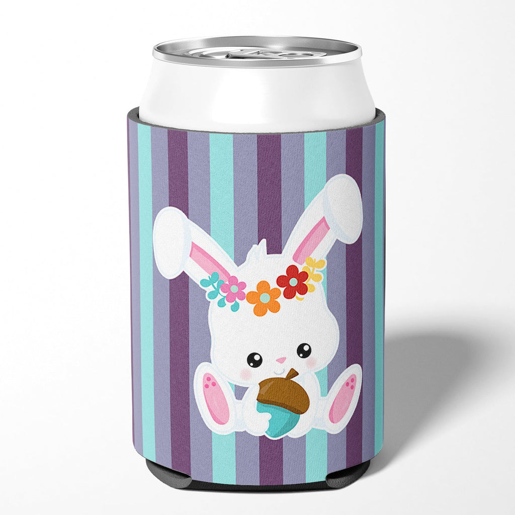 Bunny Rabbit Can or Bottle Hugger Cooler Sleeve for Standard 12 oz Cans, Insulated Foam Beer & Soda Can Hugger Reusable