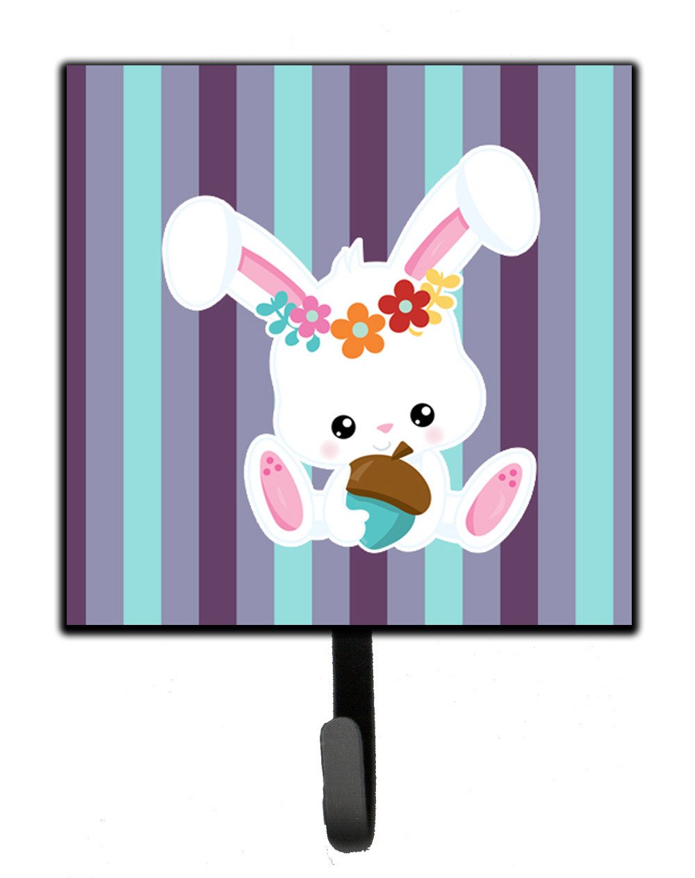 Bunny Rabbit Leash or Key Holder Wall Hooks, Key Hooks Holder, Coat Rack Wall Mount, Coat Hooks, Hooks for Hanging Keys, Towels, Aprons, Leashes