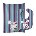 Bunny Rabbit Baby Bib & Burp Cloth Easy-Clean Baby Bib Baby Feeding Accessory Baby Mealtime Essential