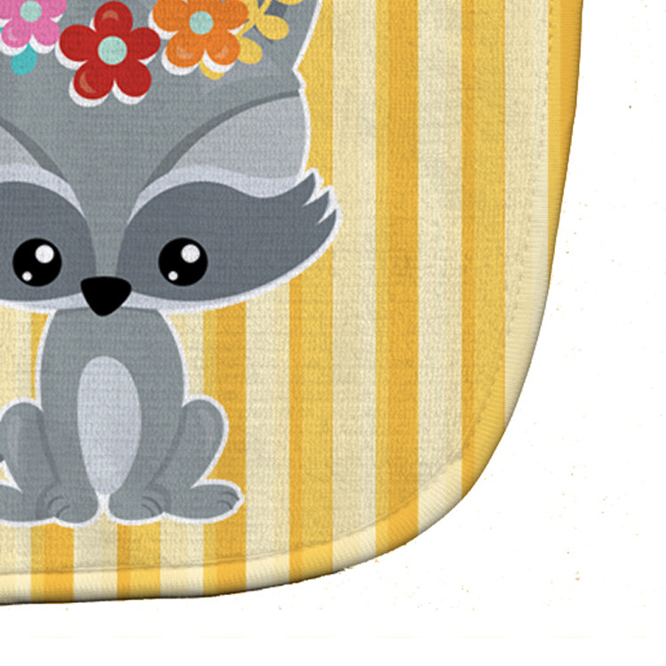 Raccoon Baby Bib Easy-Clean Baby Bib Baby Feeding Accessory Baby Mealtime Essential, 10 x 13, Multicolor