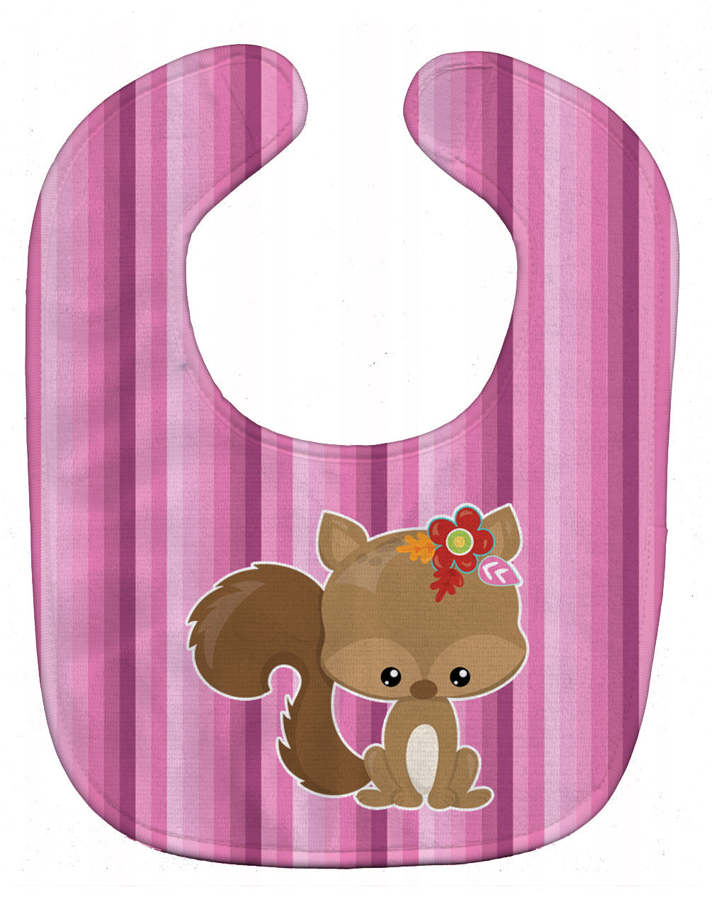 Squirrel Baby Bib Easy-Clean Baby Bib Baby Feeding Accessory Baby Mealtime Essential, 10 x 13, Multicolor