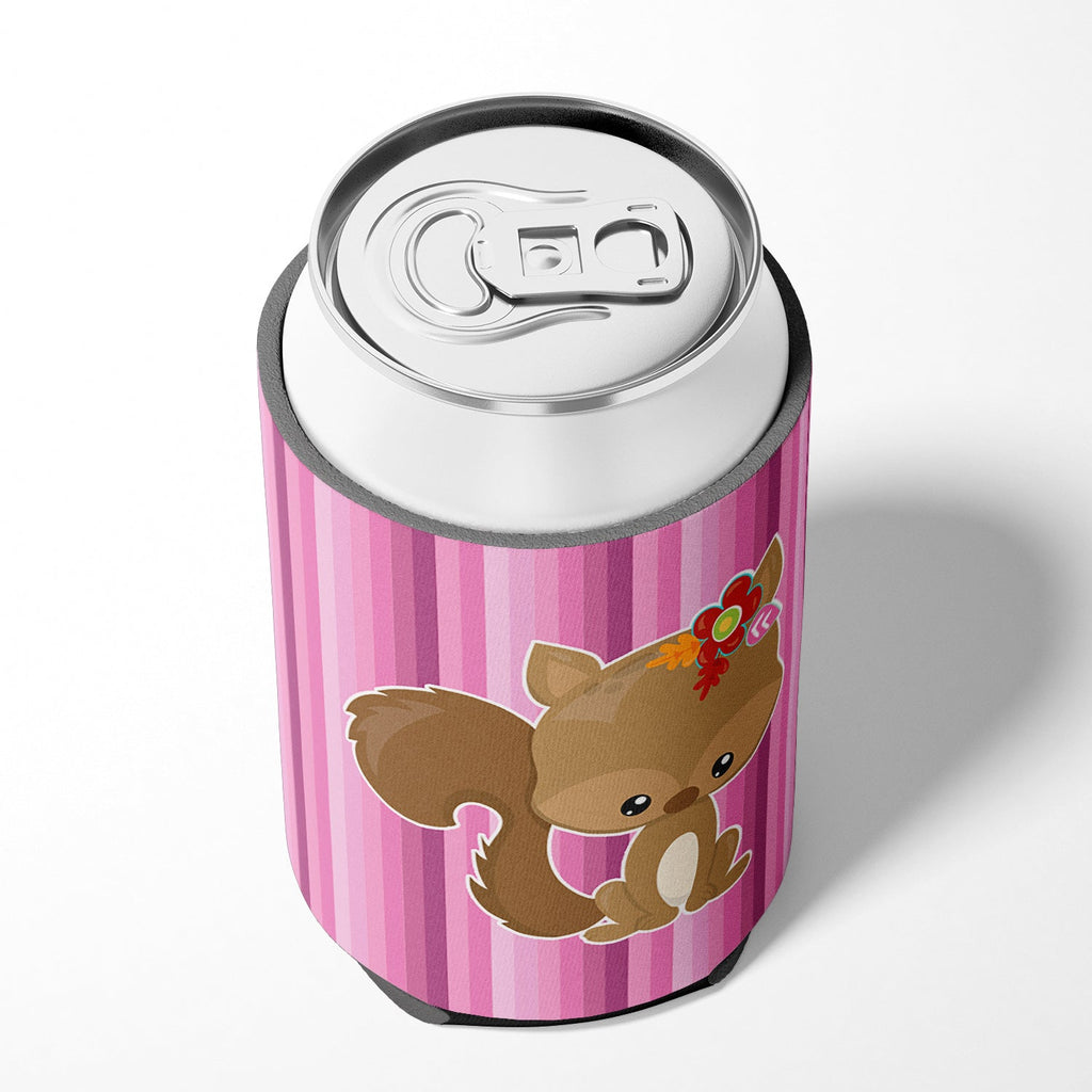 Squirrel Can or Bottle Hugger Cooler Sleeve for Standard 12 oz Cans, Insulated Foam Beer & Soda Can Hugger Reusable