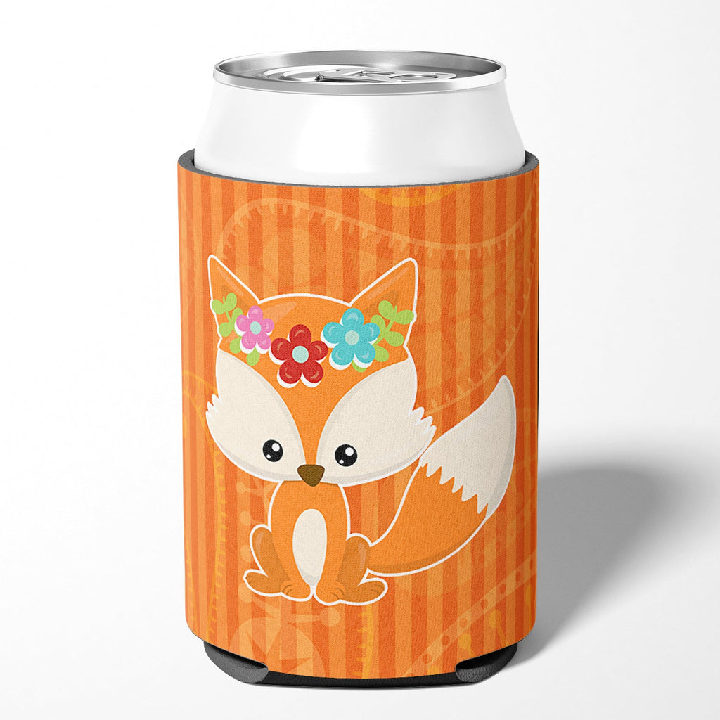 Fox Can or Bottle Hugger Cooler Sleeve for Standard 12 oz Cans, Insulated Foam Beer & Soda Can Hugger Reusable