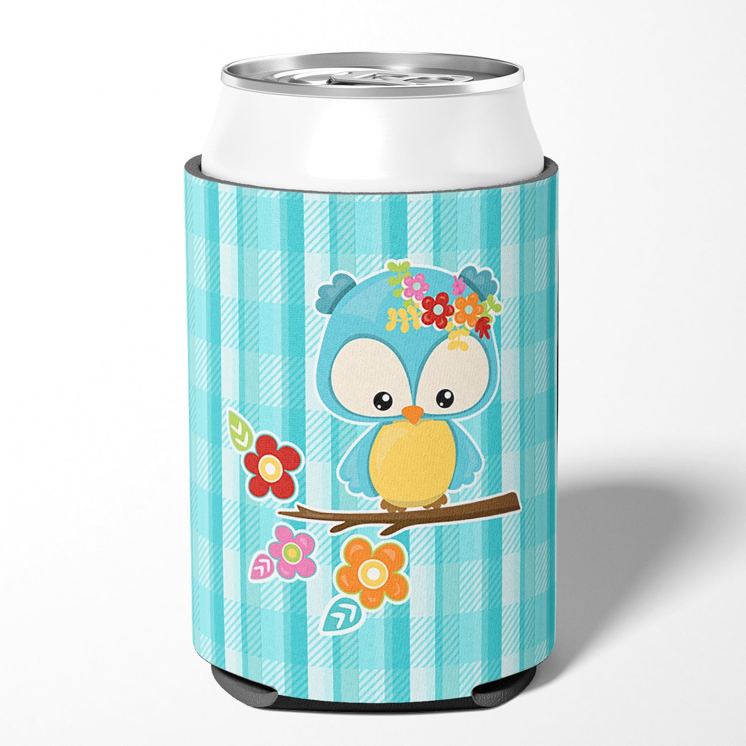 Blue Bird Can or Bottle Hugger Cooler Sleeve for Standard 12 oz Cans, Insulated Foam Beer & Soda Can Hugger Reusable