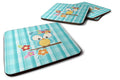 Blue Bird Foam Coasters Set of 4 Cup Coasters for Indoor Outdoor, Tabletop Protection, Anti Slip, Mouse pad Material