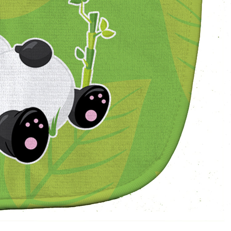 Passed Out Panda Baby Bib Easy-Clean Baby Bib Baby Feeding Accessory Baby Mealtime Essential, 10 x 13, Multicolor