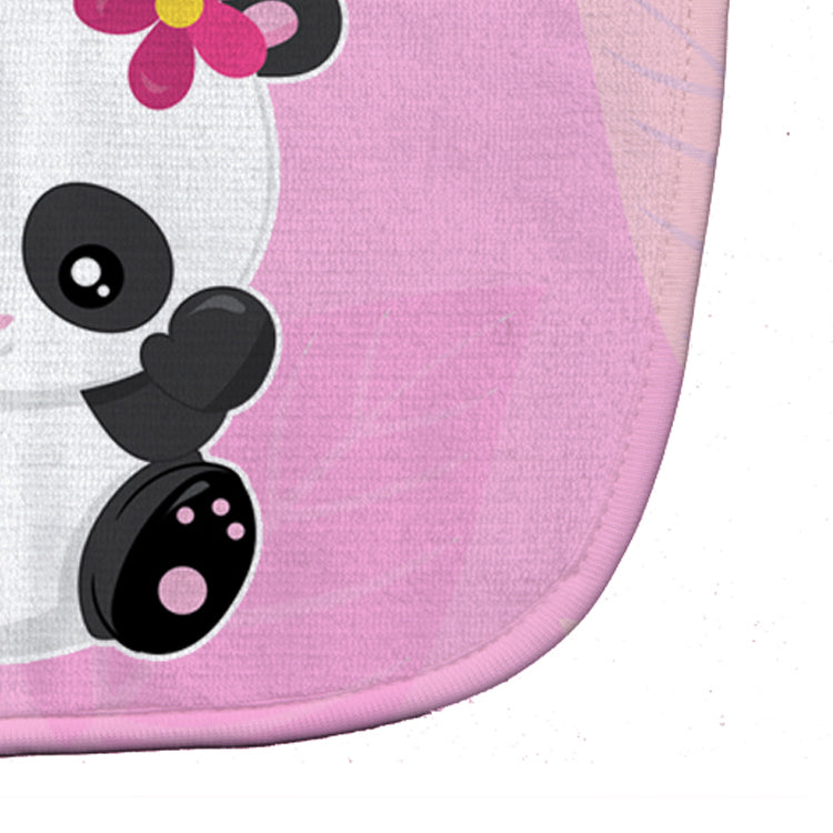 Hey Ya'll Panda Baby Bib Easy-Clean Baby Bib Baby Feeding Accessory Baby Mealtime Essential, 10 x 13, Multicolor