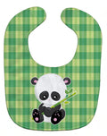 Panda Lucky Bamboo Baby Bib Easy-Clean Baby Bib Baby Feeding Accessory Baby Mealtime Essential, 10 x 13, Multicolor