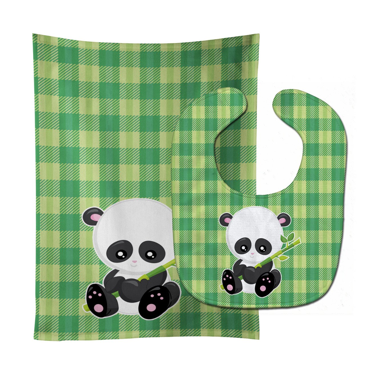 Panda Lucky Bamboo Baby Bib & Burp Cloth Easy-Clean Baby Bib Baby Feeding Accessory Baby Mealtime Essential