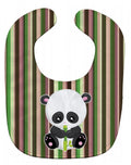 Bamboo Flute Panda Baby Bib Easy-Clean Baby Bib Baby Feeding Accessory Baby Mealtime Essential, 10 x 13, Multicolor