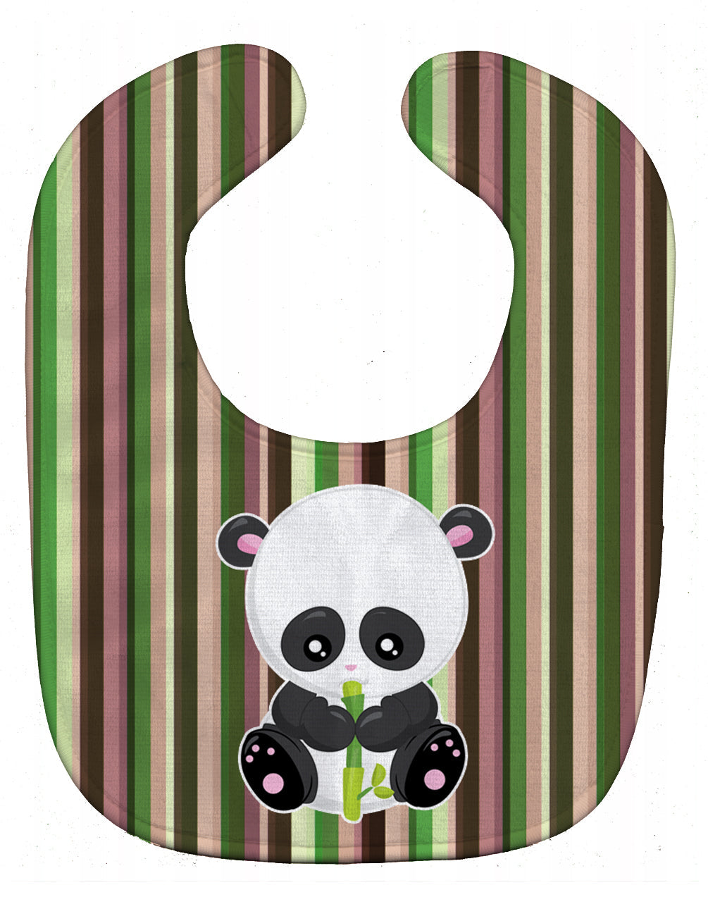 Bamboo Flute Panda Baby Bib Easy-Clean Baby Bib Baby Feeding Accessory Baby Mealtime Essential, 10 x 13, Multicolor