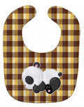 Panda Naptime Baby Bib Easy-Clean Baby Bib Baby Feeding Accessory Baby Mealtime Essential, 10 x 13, Multicolor
