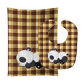 Panda Naptime Baby Bib & Burp Cloth Easy-Clean Baby Bib Baby Feeding Accessory Baby Mealtime Essential
