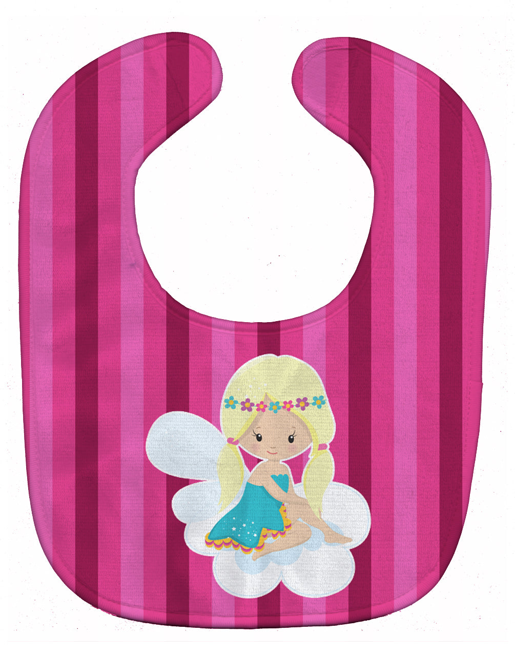 Blonde Fairy Baby Bib Easy-Clean Baby Bib Baby Feeding Accessory Baby Mealtime Essential, 10 x 13, Multicolor