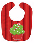 Christmas Cupcake Baby Bib Easy-Clean Baby Bib Baby Feeding Accessory Baby Mealtime Essential, 10 x 13, Multicolor
