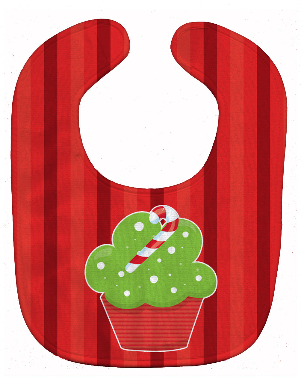 Christmas Cupcake Baby Bib Easy-Clean Baby Bib Baby Feeding Accessory Baby Mealtime Essential, 10 x 13, Multicolor