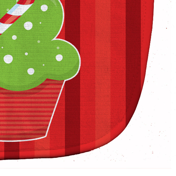Christmas Cupcake Baby Bib Easy-Clean Baby Bib Baby Feeding Accessory Baby Mealtime Essential, 10 x 13, Multicolor
