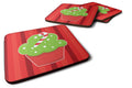 Christmas Cupcake Foam Coasters Set of 4 Cup Coasters for Indoor Outdoor, Tabletop Protection, Anti Slip, Mouse pad Material