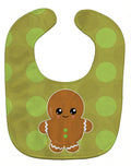 Christmas Gingerbread Man Baby Bib Easy-Clean Baby Bib Baby Feeding Accessory Baby Mealtime Essential, 10 x 13, Multicolor
