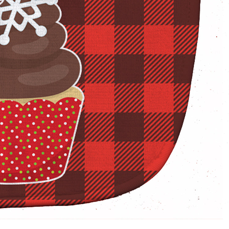 Christmas Cupcake Baby Bib Easy-Clean Baby Bib Baby Feeding Accessory Baby Mealtime Essential, 10 x 13, Multicolor