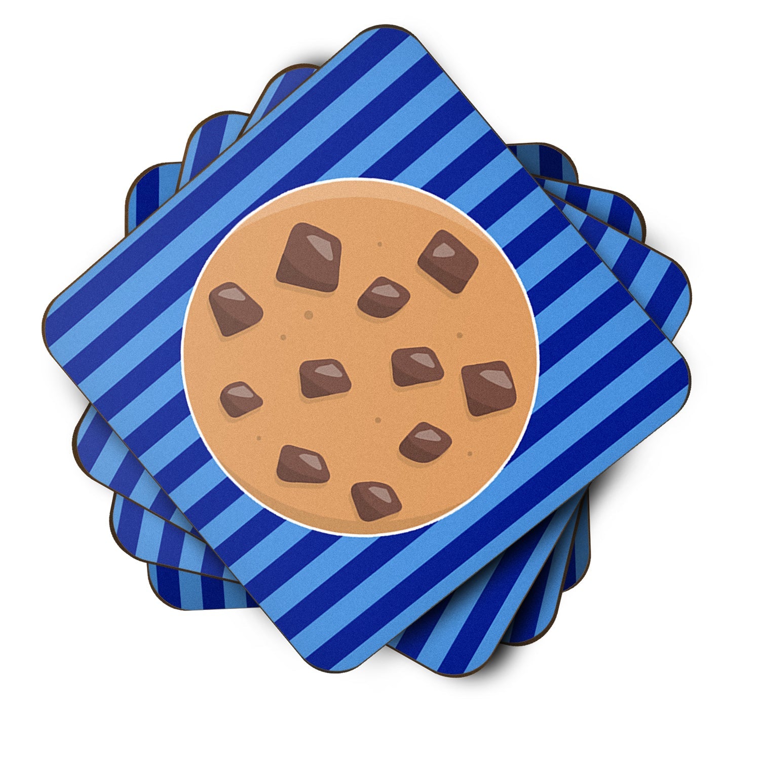 Cookie Monster Foam Coasters Set of 4 Cup Coasters for Indoor Outdoor, Tabletop Protection, Anti Slip, Mouse pad Material