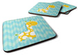 Boy Giraffe Foam Coasters Set of 4 Cup Coasters for Indoor Outdoor, Tabletop Protection, Anti Slip, Mouse pad Material