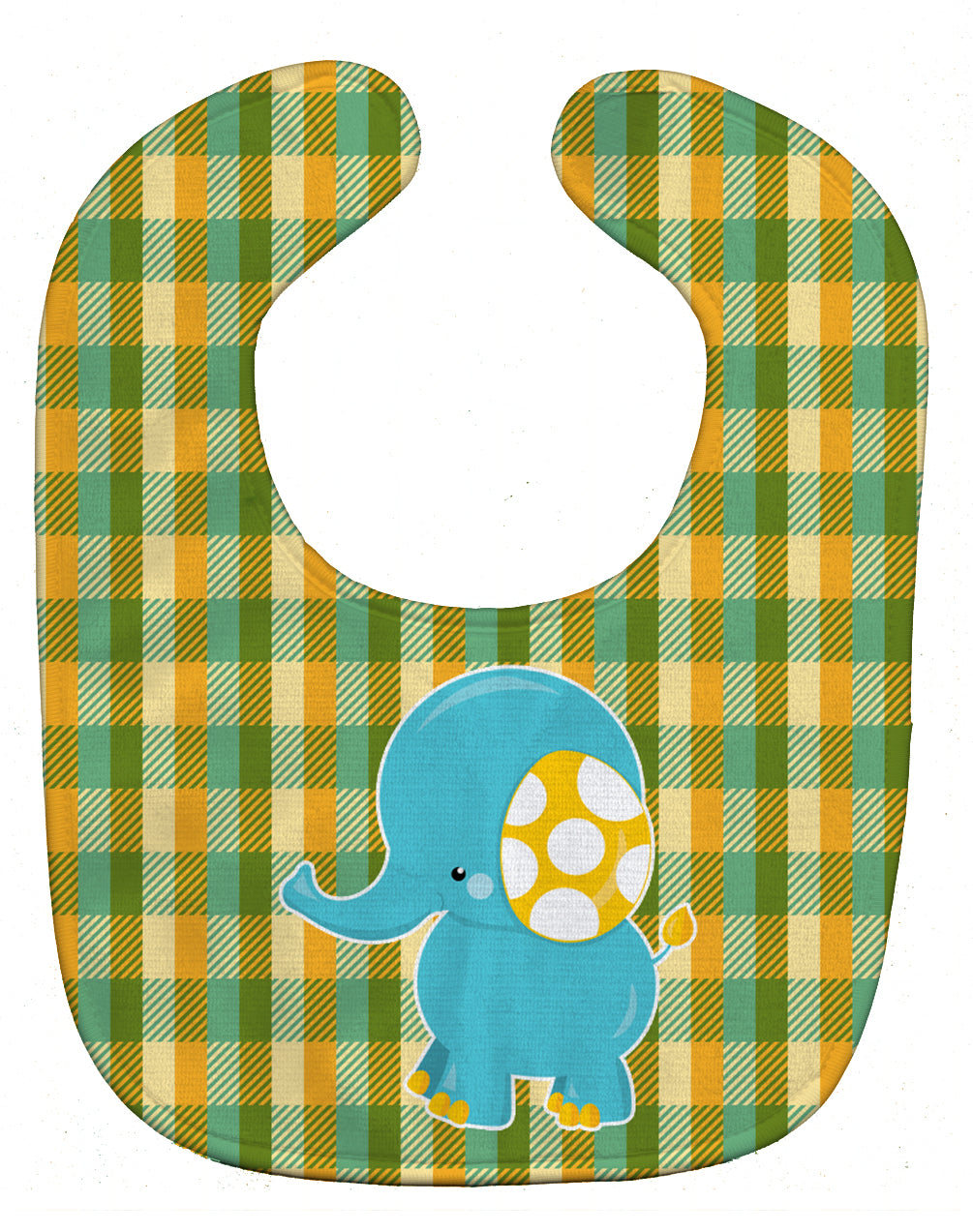 Boy Elephant Baby Bib Easy-Clean Baby Bib Baby Feeding Accessory Baby Mealtime Essential, 10 x 13, Multicolor