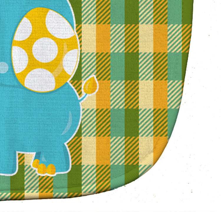 Boy Elephant Baby Bib Easy-Clean Baby Bib Baby Feeding Accessory Baby Mealtime Essential, 10 x 13, Multicolor