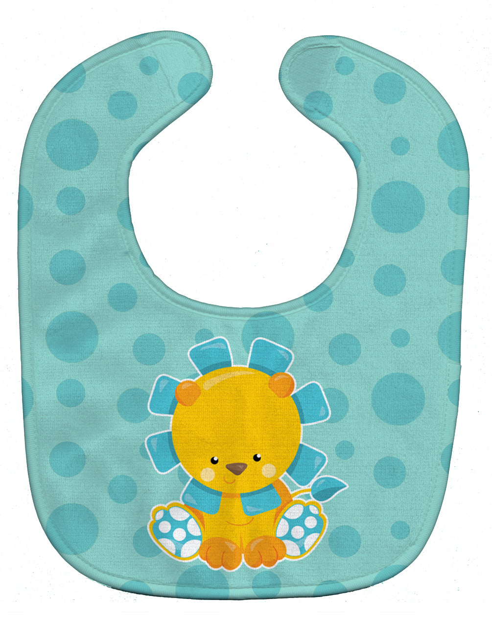 Boy Lion Baby Bib Easy-Clean Baby Bib Baby Feeding Accessory Baby Mealtime Essential, 10 x 13, Multicolor