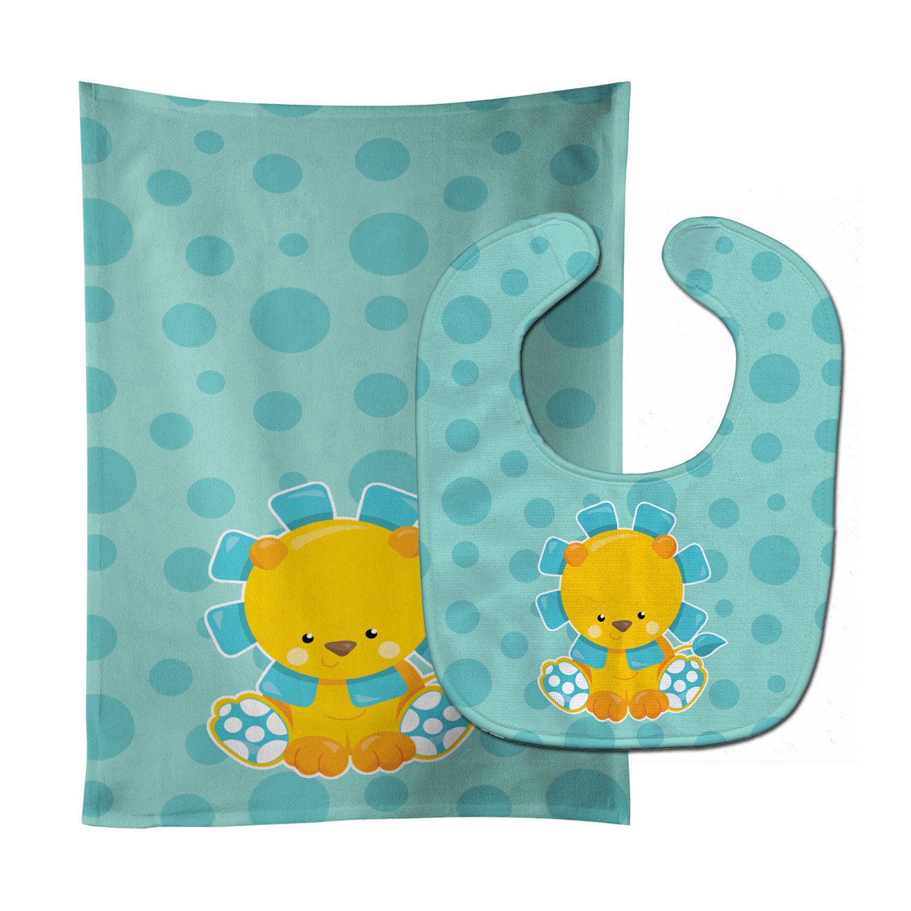 Boy Lion Baby Bib & Burp Cloth Easy-Clean Baby Bib Baby Feeding Accessory Baby Mealtime Essential