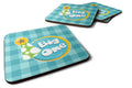 Boy Big One Foam Coasters Set of 4 Cup Coasters for Indoor Outdoor, Tabletop Protection, Anti Slip, Mouse pad Material