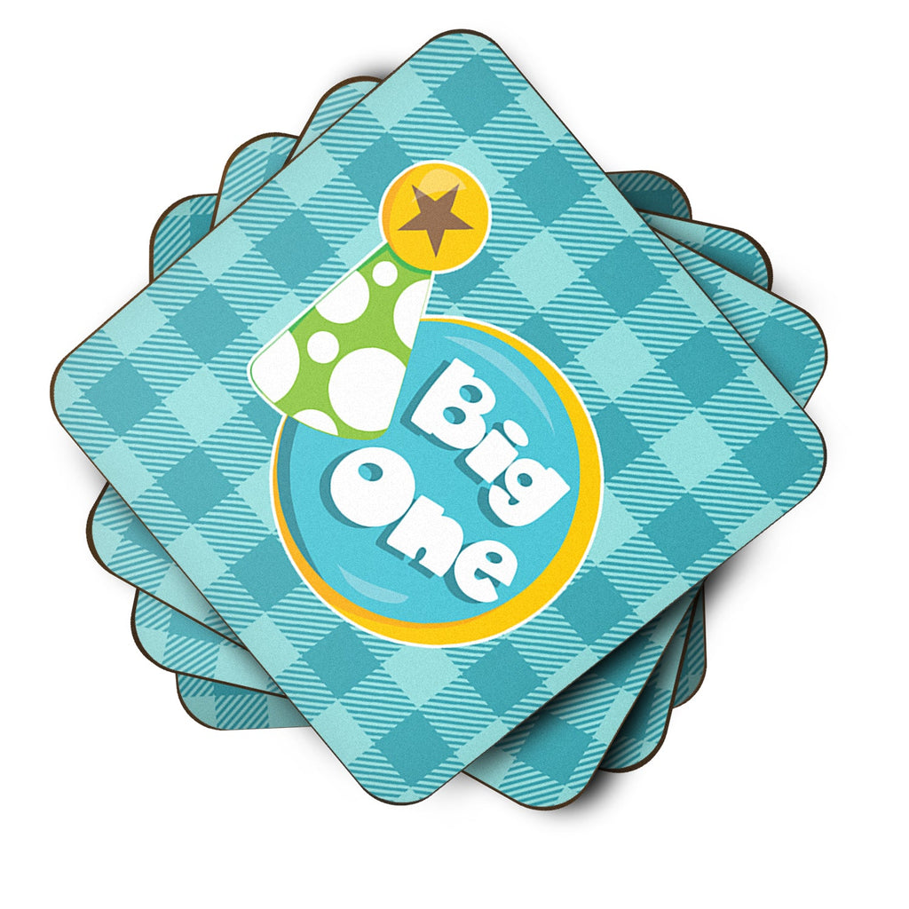 Boy Big One Foam Coasters Set of 4 Cup Coasters for Indoor Outdoor, Tabletop Protection, Anti Slip, Mouse pad Material