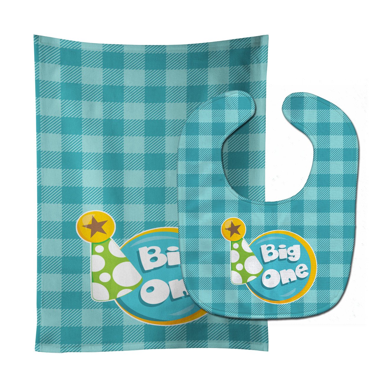 Boy Big One Baby Bib & Burp Cloth Easy-Clean Baby Bib Baby Feeding Accessory Baby Mealtime Essential