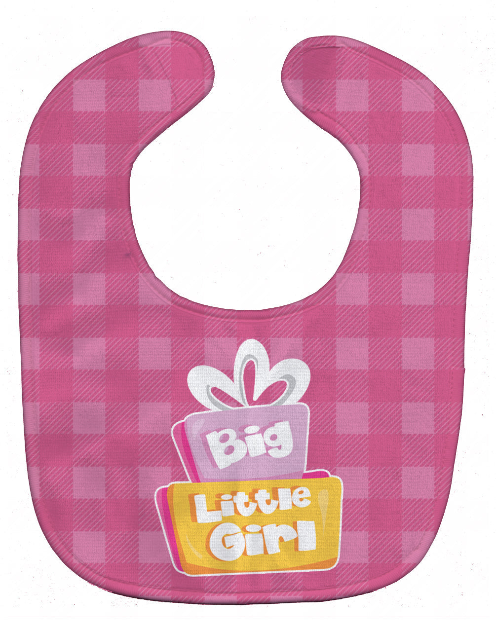 Big Little Girl Baby Bib Easy-Clean Baby Bib Baby Feeding Accessory Baby Mealtime Essential, 10 x 13, Multicolor
