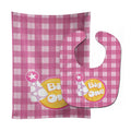 Girl Big One Baby Bib & Burp Cloth Easy-Clean Baby Bib Baby Feeding Accessory Baby Mealtime Essential