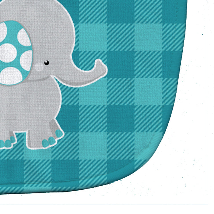 Mommy and Baby Elephant Baby Bib Easy-Clean Baby Bib Baby Feeding Accessory Baby Mealtime Essential, 10 x 13, Multicolor