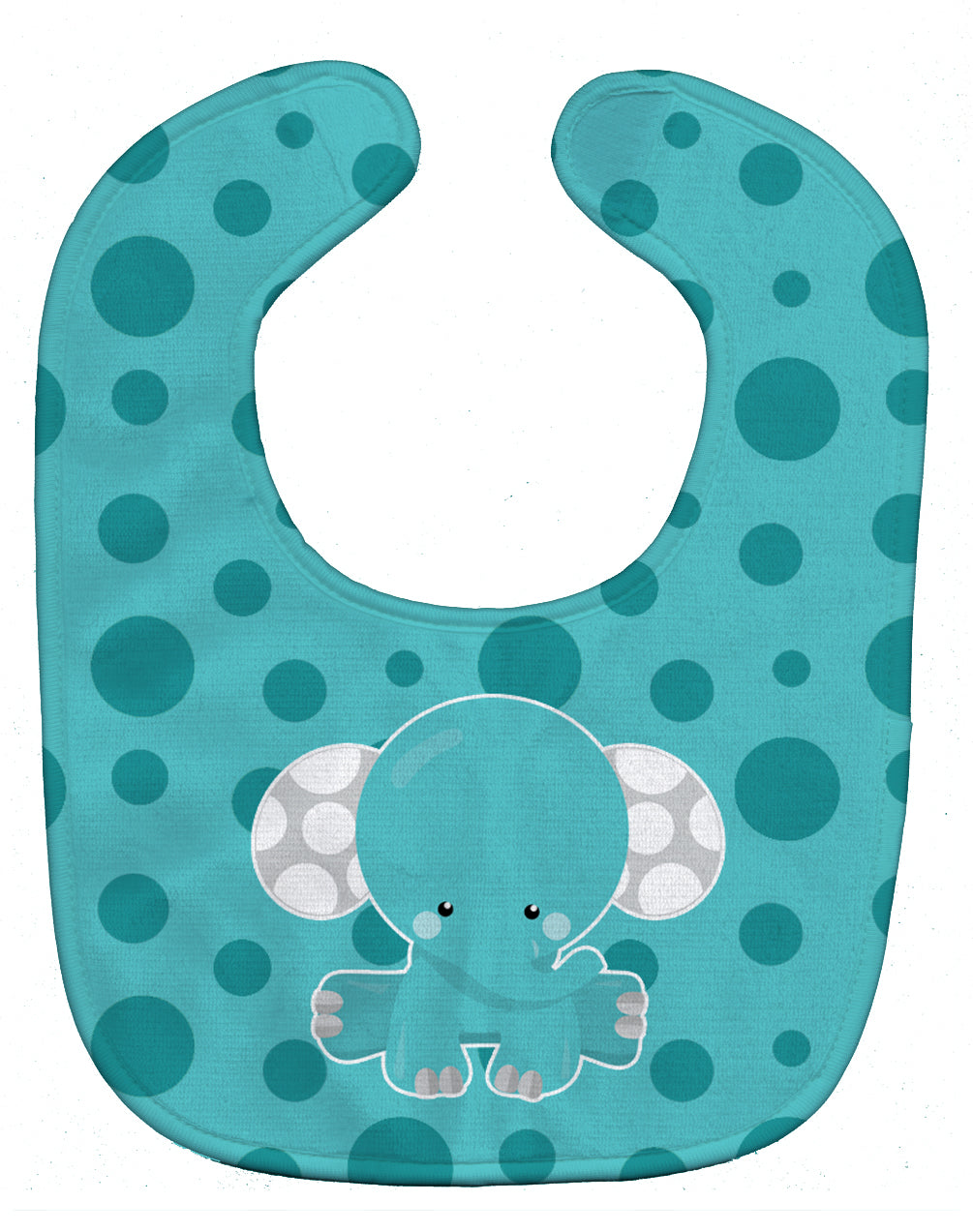 Polkadot Elephant Baby Bib Easy-Clean Baby Bib Baby Feeding Accessory Baby Mealtime Essential, 10 x 13, Multicolor