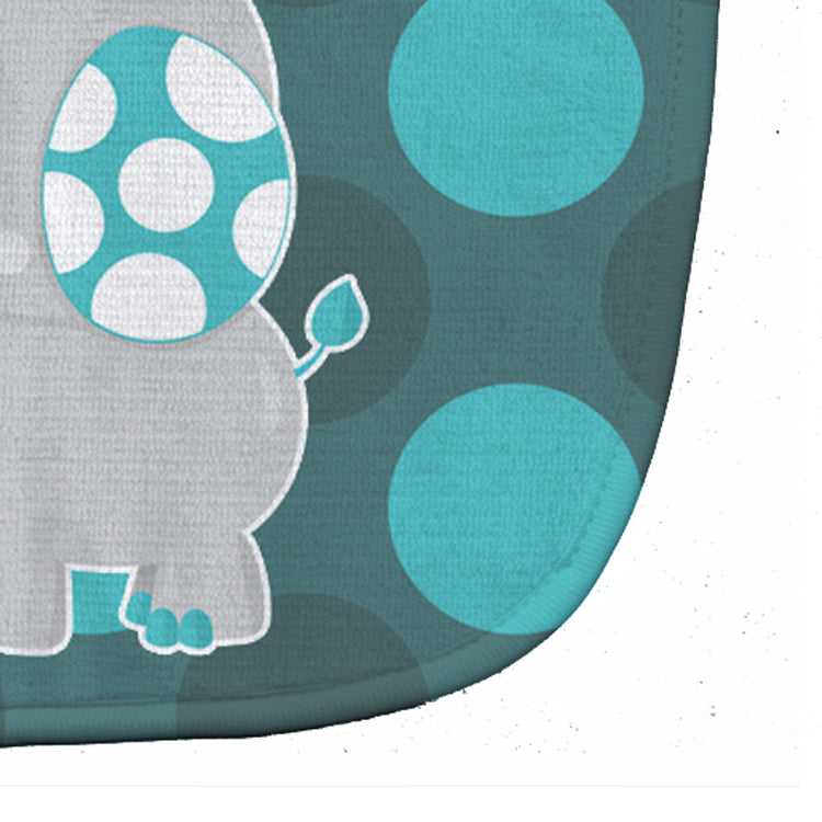 Polkadot Grey Elephant Baby Bib Easy-Clean Baby Bib Baby Feeding Accessory Baby Mealtime Essential, 10 x 13, Multicolor