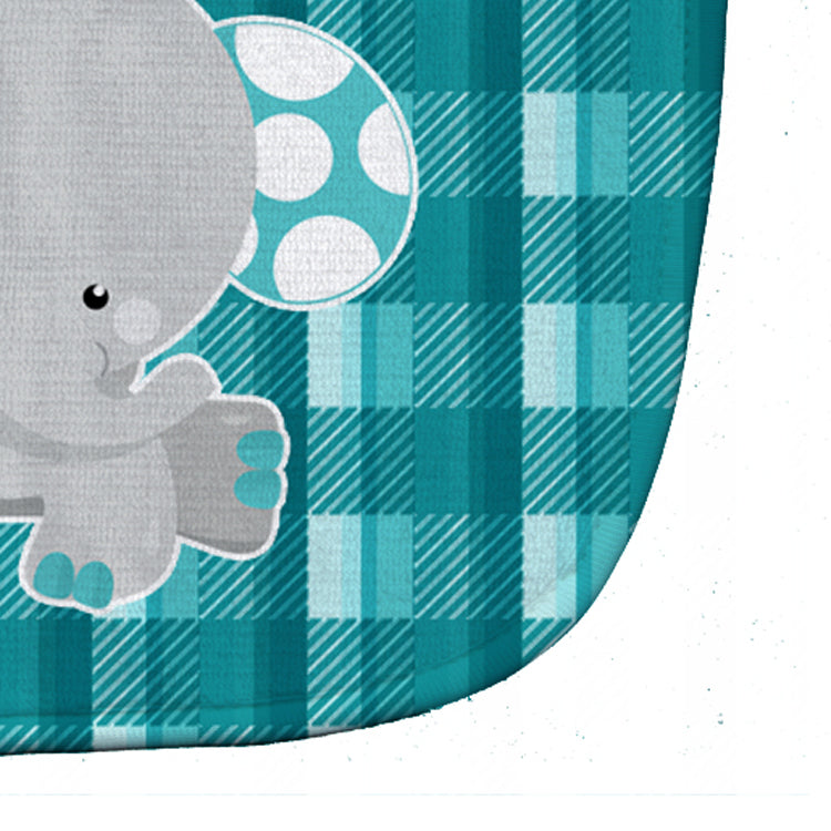 Plaid Elephant Baby Bib Easy-Clean Baby Bib Baby Feeding Accessory Baby Mealtime Essential, 10 x 13, Multicolor