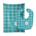 Striped Elephant Baby Bib & Burp Cloth Easy-Clean Baby Bib Baby Feeding Accessory Baby Mealtime Essential