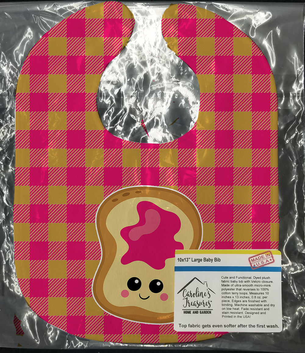 Jelly Toast Baby Bib Easy-Clean Baby Bib Baby Feeding Accessory Baby Mealtime Essential, 10 x 13, Multicolor