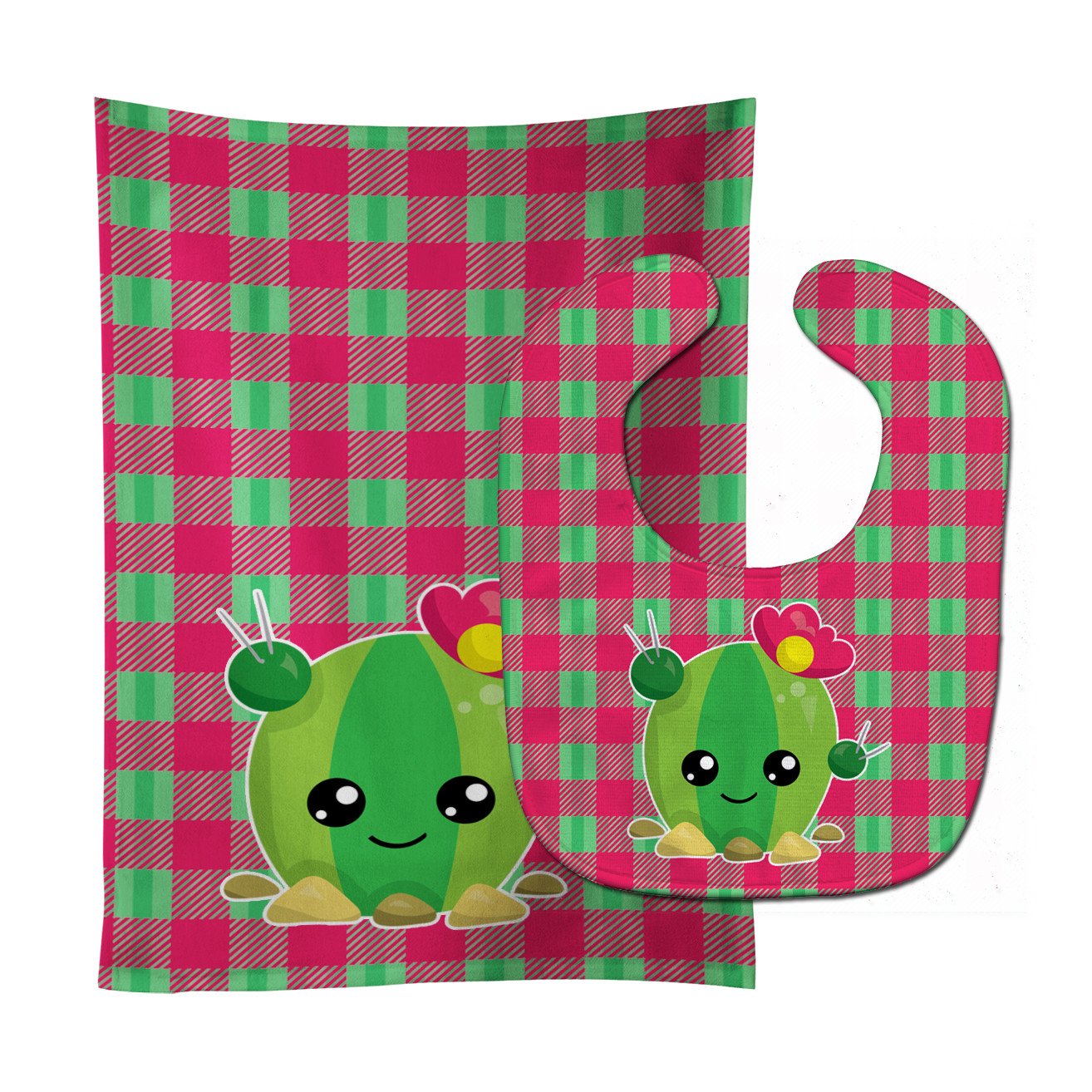 Cactus Peace Out Baby Bib & Burp Cloth Easy-Clean Baby Bib Baby Feeding Accessory Baby Mealtime Essential