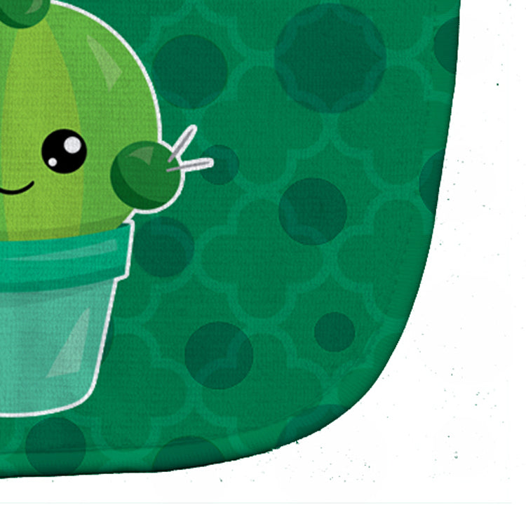 Cactus Polkadots Baby Bib Easy-Clean Baby Bib Baby Feeding Accessory Baby Mealtime Essential, 10 x 13, Multicolor