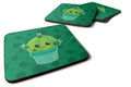 Cactus Polkadots Foam Coasters Set of 4 Cup Coasters for Indoor Outdoor, Tabletop Protection, Anti Slip, Mouse pad Material