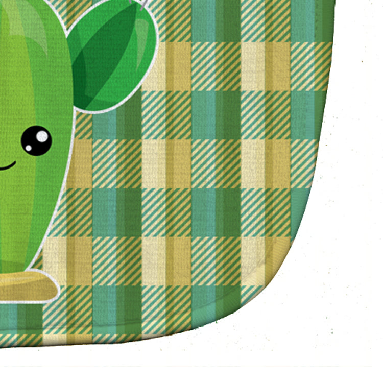 Cactus Plaid Baby Bib Easy-Clean Baby Bib Baby Feeding Accessory Baby Mealtime Essential, 10 x 13, Multicolor