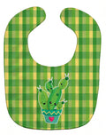 Cactus Striped Plaid Baby Bib Easy-Clean Baby Bib Baby Feeding Accessory Baby Mealtime Essential, 10 x 13, Multicolor