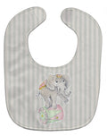 Circus Elephant Baby Bib Easy-Clean Baby Bib Baby Feeding Accessory Baby Mealtime Essential, 10 x 13, Multicolor