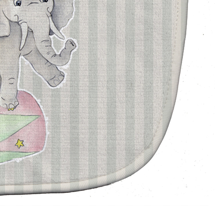 Circus Elephant Baby Bib Easy-Clean Baby Bib Baby Feeding Accessory Baby Mealtime Essential, 10 x 13, Multicolor
