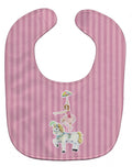 Circus Performer Baby Bib Easy-Clean Baby Bib Baby Feeding Accessory Baby Mealtime Essential, 10 x 13, Multicolor